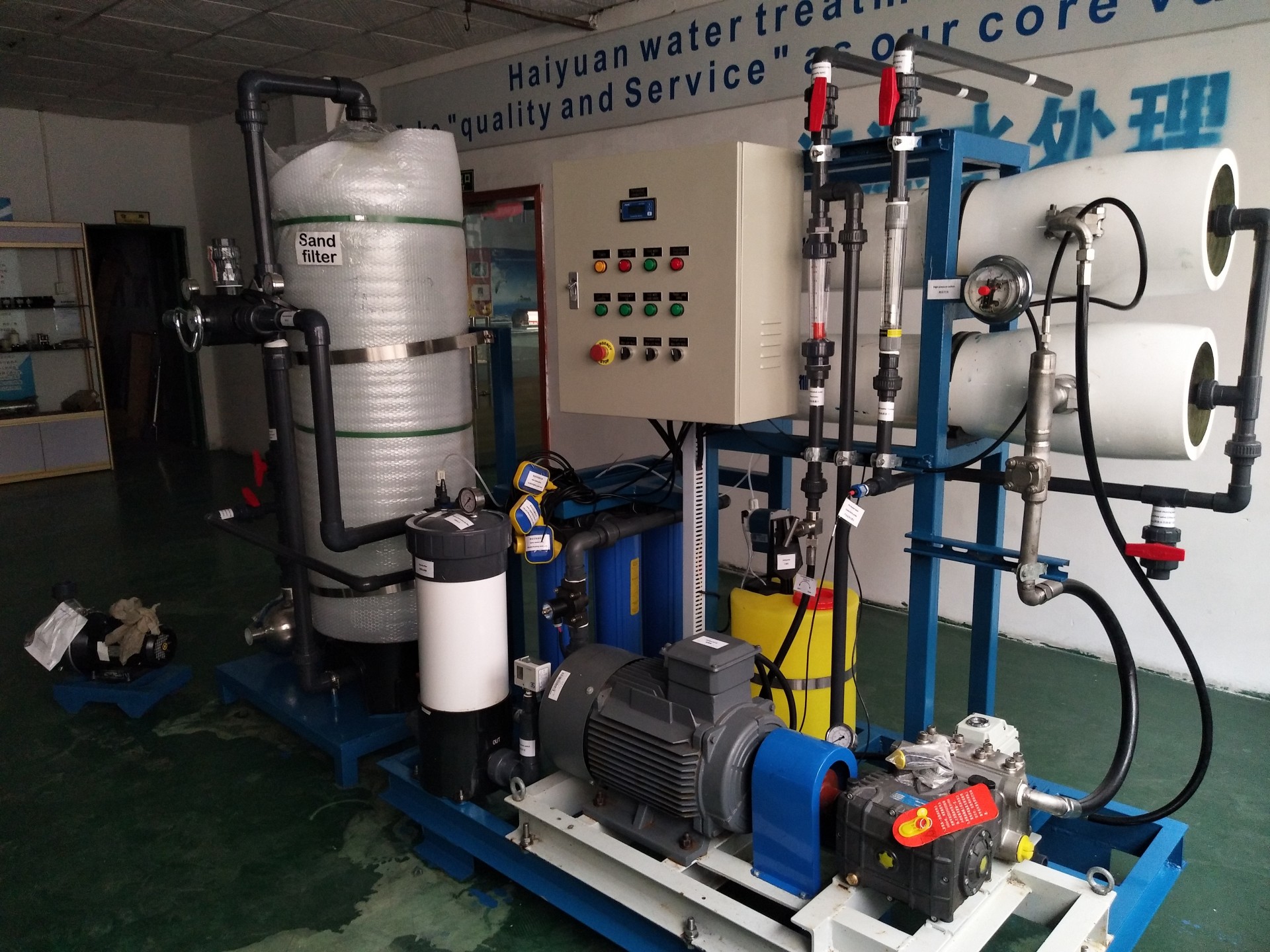 Marine sea water maker for boat